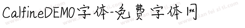 CalfineDEMO字体字体转换