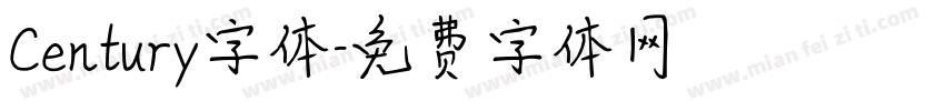 Century字体字体转换