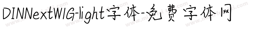 DINNextW1G-light字体字体转换