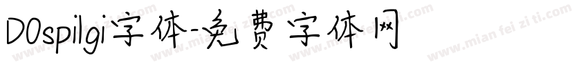 DOspilgi字体字体转换