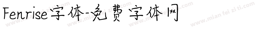 Fenrise字体字体转换
