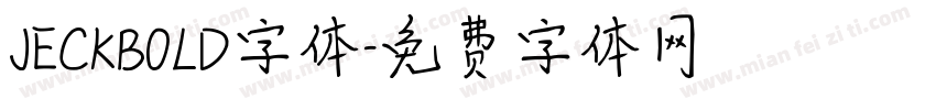 JECKBOLD字体字体转换
