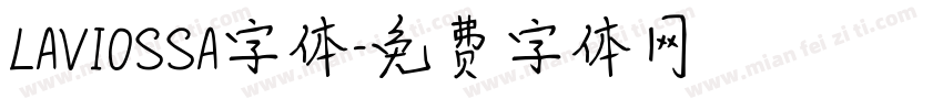 LAVIOSSA字体字体转换