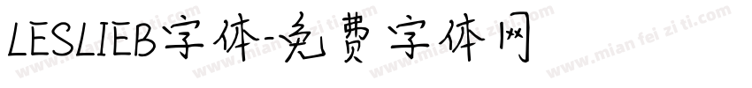 LESLIEB字体字体转换