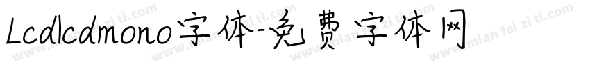 Lcdlcdmono字体字体转换