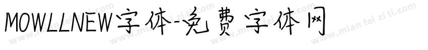 MOWLLNEW字体字体转换