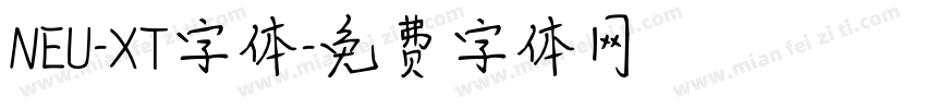 NEU-XT字体字体转换