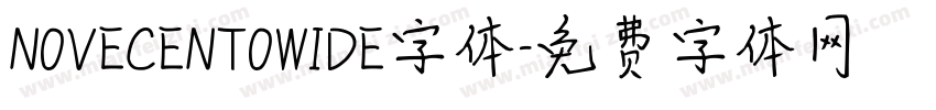 NOVECENTOWIDE字体字体转换