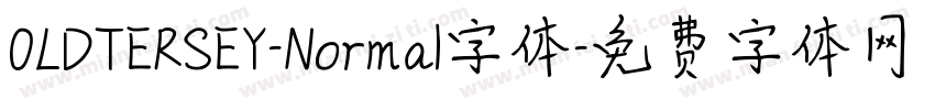 OLDTERSEY-Normal字体字体转换