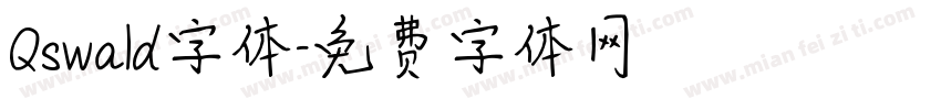 Qswald字体字体转换