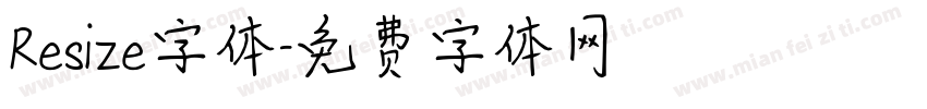 Resize字体字体转换