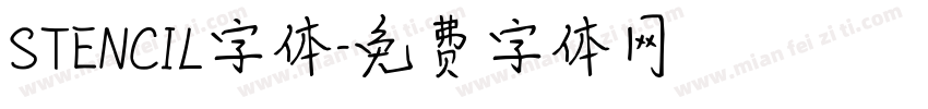 STENCIL字体字体转换