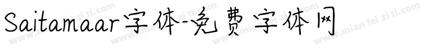 Saitamaar字体字体转换