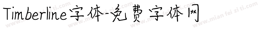 Timberline字体字体转换
