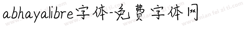 abhayalibre字体字体转换