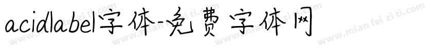 acidlabel字体字体转换