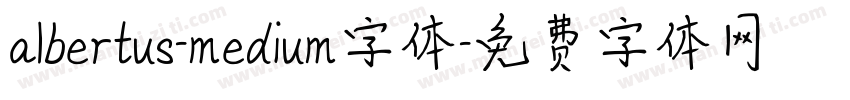 albertus-medium字体字体转换
