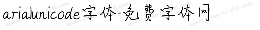 arialunicode字体字体转换