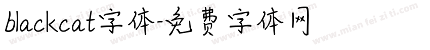 blackcat字体字体转换