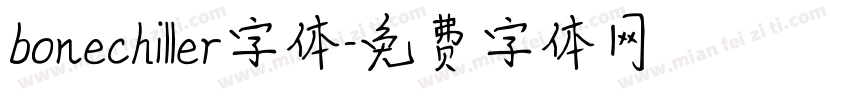 bonechiller字体字体转换