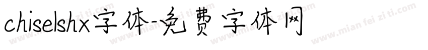 chiselshx字体字体转换