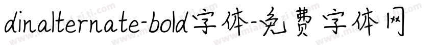 dinalternate-bold字体字体转换