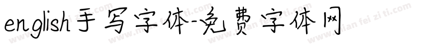 english手写字体字体转换