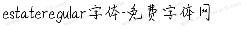 estateregular字体字体转换