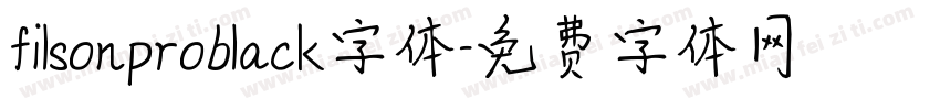 filsonproblack字体字体转换