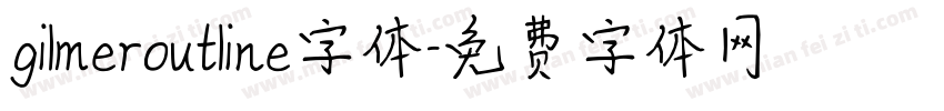 gilmeroutline字体字体转换