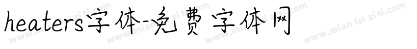 heaters字体字体转换