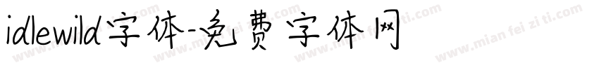 idlewild字体字体转换