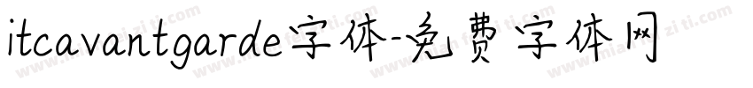 itcavantgarde字体字体转换