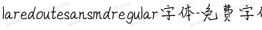 laredoutesansmdregular字体字体转换
