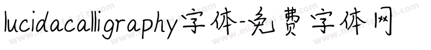 lucidacalligraphy字体字体转换