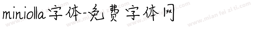 miniolla字体字体转换