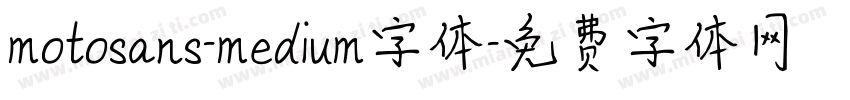 motosans-medium字体字体转换