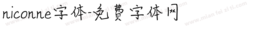 niconne字体字体转换