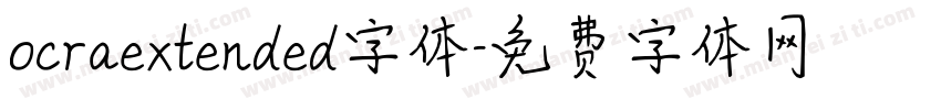 ocraextended字体字体转换