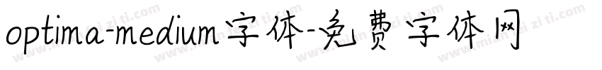 optima-medium字体字体转换