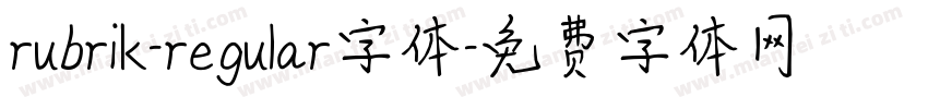 rubrik-regular字体字体转换