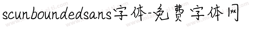 scunboundedsans字体字体转换