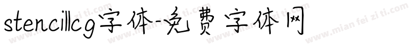 stencillcg字体字体转换