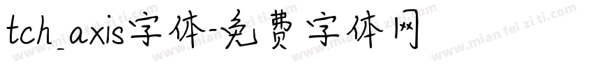 tch_axis字体字体转换