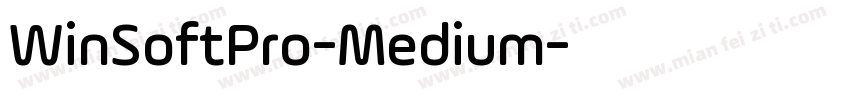 WinSoftPro-Medium字体转换