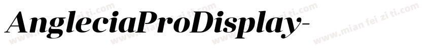 AngleciaProDisplay字体转换