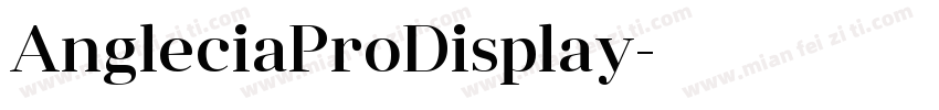 AngleciaProDisplay字体转换