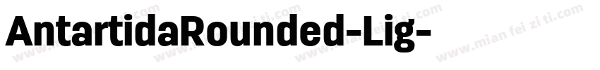 AntartidaRounded-Lig字体转换