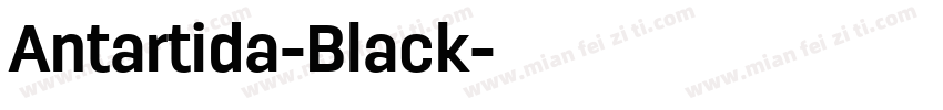 Antartida-Black字体转换
