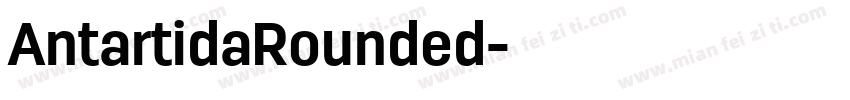 AntartidaRounded字体转换